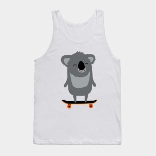 Koala skateboarding Tank Top